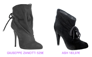 Botines media caña 2 Giuseppe Zanotti vs Ash